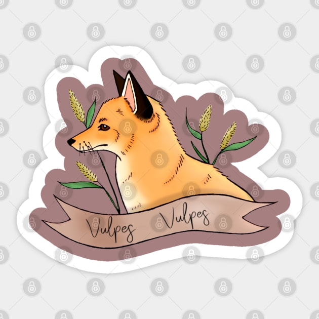 Vulpes Vulpes (Fox) Sticker by TaliDe